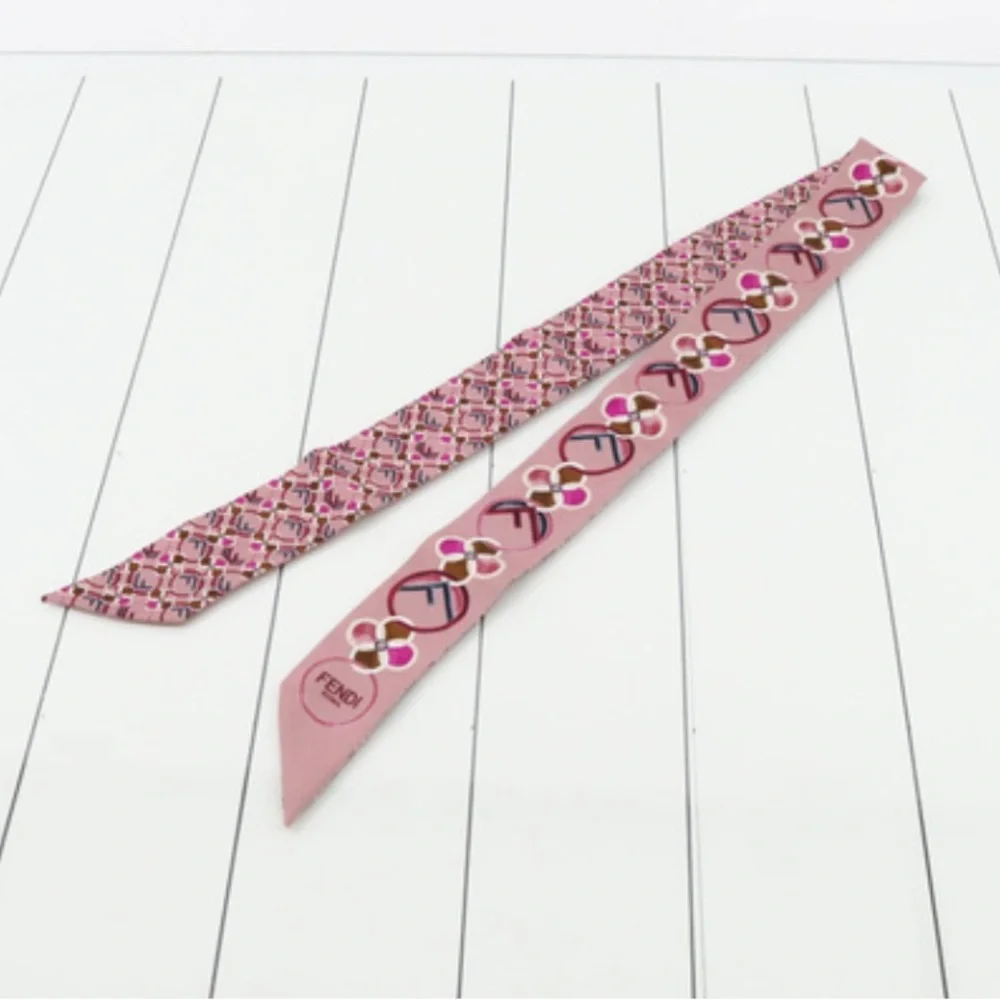 Fendi Pink Silk Scarf - Picture 2 of 5